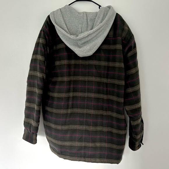 Canyon Guide Outfitters Hooded Flannel Shirt Jacket - Picture 2 of 5